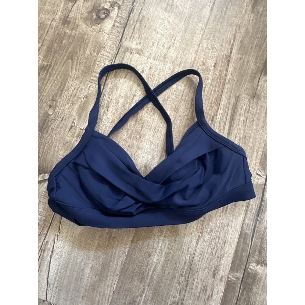 Athleta Womens Navy Sports Bra Size 32 B/C Nylon & Spandex